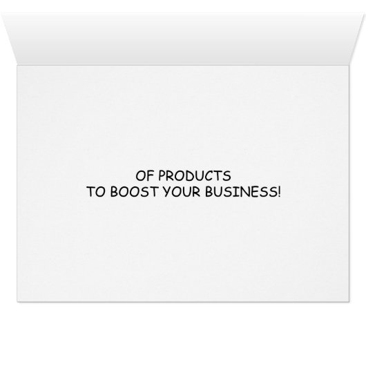 営業の顧客保持グリーティングカード (内部横(下))