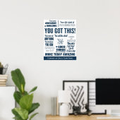 営業やる気を起こさせるチーム ポスター (ホームオフィス)