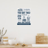 営業やる気を起こさせるチーム ポスター (キッチン)