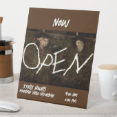 営業を開始 台座サイン (インサイチュ)