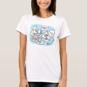 営業キャンペーンのアイデアを持つマーケティングマネージャー Tシャツ (正面)