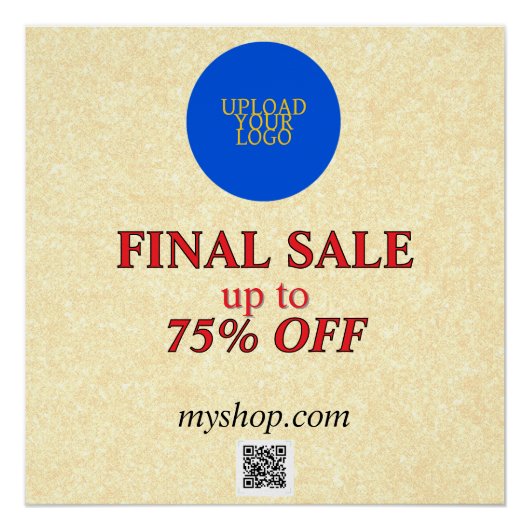 営業パーソナライズされたエレガント ポスター (正面)