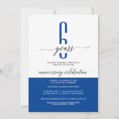 営業モダン記念日パーティの招待状カード 招待状 (正面)