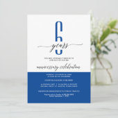 営業モダン記念日パーティの招待状カード 招待状 (スタンド正面)