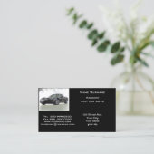 営業人気がある車の名刺 名刺 (スタンド正面)