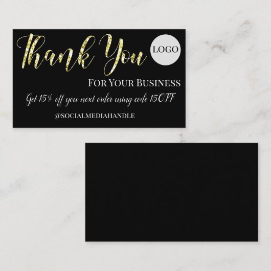 営業割引ありがとう ロイヤリティカード (正面/裏面)