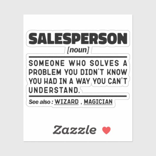 営業名詞マーケティング専門家ネゴシエータークール シール (シート)