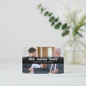 営業広告会社の名刺 名刺 (スタンド正面)