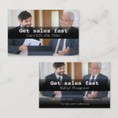 営業広告会社の名刺 名刺 (正面/裏面)