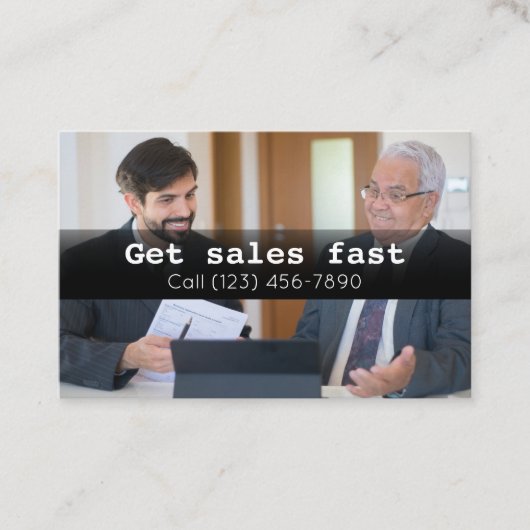 営業広告会社の名刺 名刺 (正面)