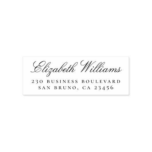 営業所 |名前をカスタムする差出人住所 セルフインキングスタンプ (デザイン)