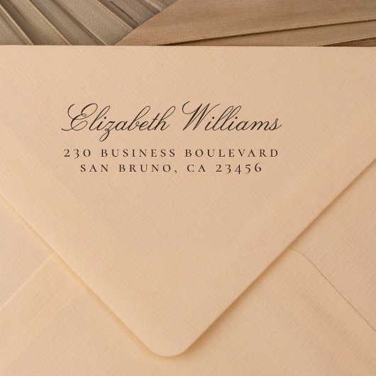 営業所 |名前をカスタムする差出人住所 セルフインキングスタンプ