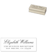 営業所 |名前をカスタムする差出人住所 ラバースタンプ (押印)