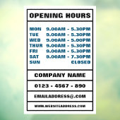 営業時間と情報 ウィンドウサイン (シート3)