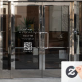 営業時間は予約のみで承ります ようこそ  ウィンドウサイン (オフィスドア)