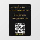 営業時間は予約のみで承ります ようこそ  ウィンドウサイン (シート)