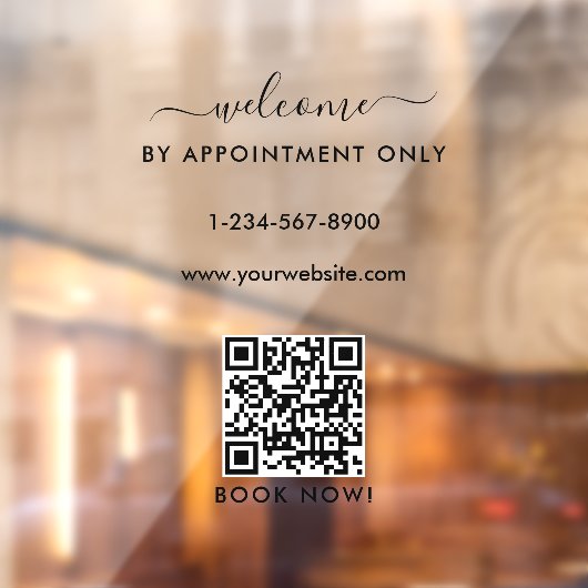 営業時間は予約のみで承ります ようこそ ウィンドウサイン (シート2)