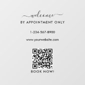 営業時間は予約のみで承ります ようこそ ウィンドウサイン (シート)