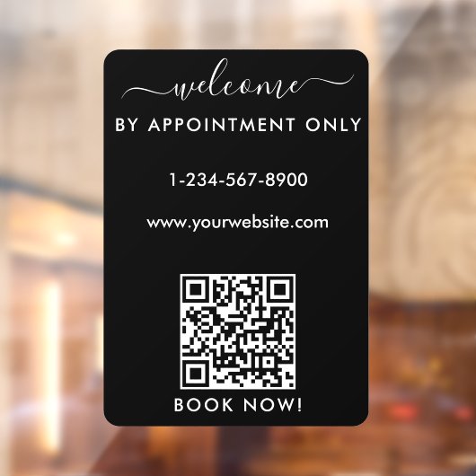 営業時間は予約のみで承ります ようこそ ウィンドウサイン (シート2)