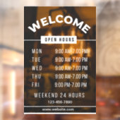 営業時間サイン ウィンドウサイン (シート2)