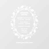 営業時間サイン ウィンドウサイン クリスマス (シート)