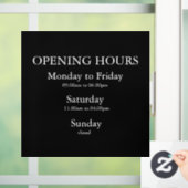 営業時間サイン 窓用シール | ウィンドウクリング ウィンドウサイン (ホーム)