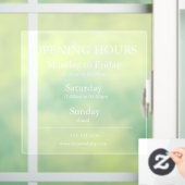 営業時間サイン | 窓用シール ウィンドウサイン (ホーム)
