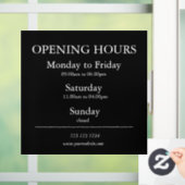 営業時間サイン | 窓用シール ウィンドウサイン (ホーム)