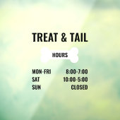 営業時間デカール、営業時間記号 ウィンドウサイン (シート3)