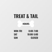 営業時間デカール、営業時間記号 ウィンドウサイン (シート)