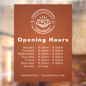 営業時間ビジネスロゴ営業時間 ウィンドウサイン (シート2)