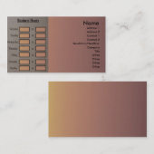 営業時間プロファイルカード 名刺 (正面/裏面)