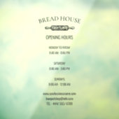 営業時間ローカルベーカリーショップ ウィンドウサイン (シート3)