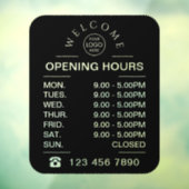 営業時間営業ロゴ営業時間黒 ウィンドウサイン (シート3)