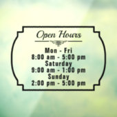 営業時間外営業カスタム店業 ウィンドウサイン (シート3)