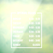 営業時間 ウィンドウサイン (シート3)