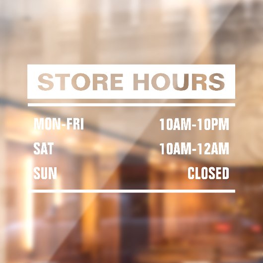 営業時間 ウィンドウサイン (シート2)