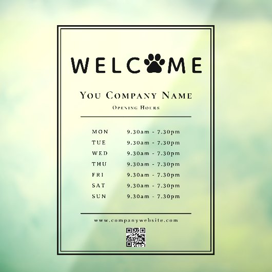 営業時間 ウィンドウサイン (シート3)