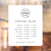 営業時間 | ビジネス ロゴ 営業時間 モダン ウィンドウサイン (シート2)