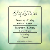 営業時間 ブラックスクリプト ビジネス タイムズ ウィンドウサイン (シート3)