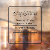 営業時間 ブラックスクリプト ビジネス タイムズ ウィンドウサイン (シート2)