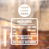 営業時間 ポリシー 看板 ロゴ ウィンドウサイン (シート2)
