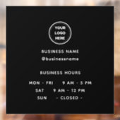 営業時間(ロゴ付き) ウィンドウサイン (シート2)