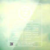 営業時間 ロゴ QRコード 透過 ウィンドウサイン (シート3)