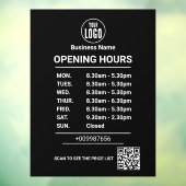 営業時間 | 企業ロゴ 営業時間 ウィンドウサイン (シート3)