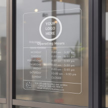 営業時間 企業ロゴ QRコード 透過