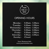 営業時間 | 業務営業時間 ブラック ウィンドウサイン (シート3)