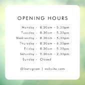 営業時間 | 業務営業時間 モダン ウィンドウサイン (シート3)