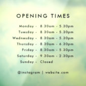 営業時間 | 業務営業時間 モダン ウィンドウサイン (シート3)