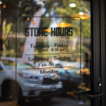 営業時間 黒 透明 ビジネス タイム